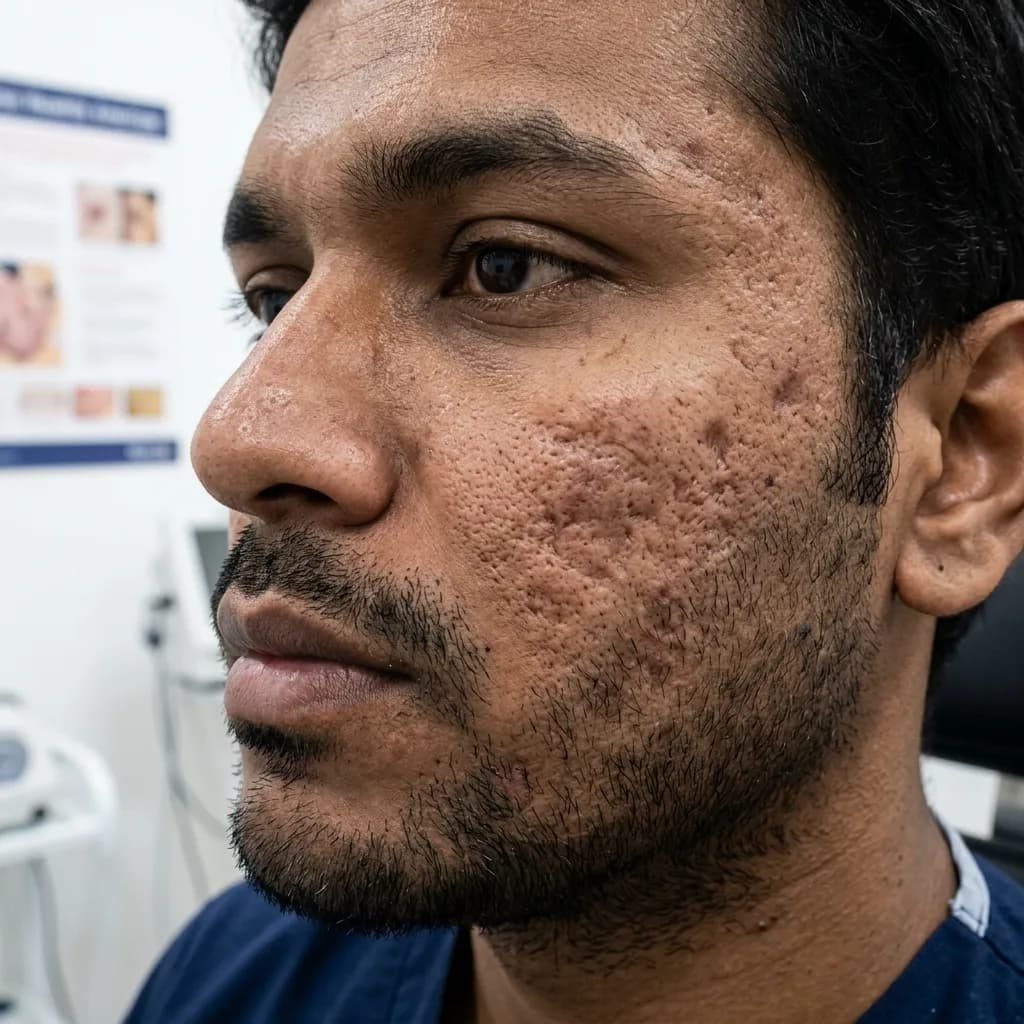 Acne Scar Treatment Before
